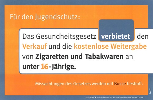 Jugendschutz Schild