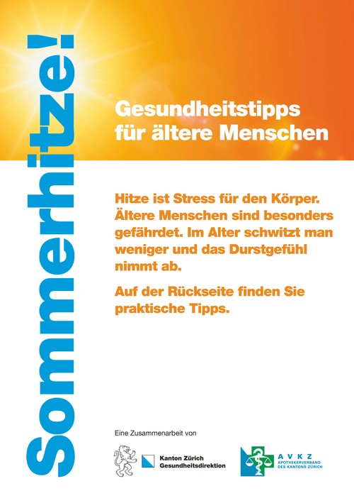 Sommerhitze Flyer Apotheken