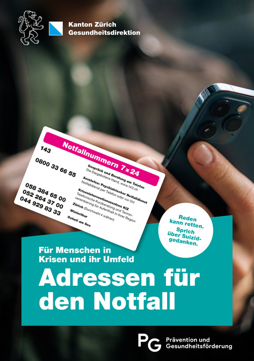 Adressen für den Notfall