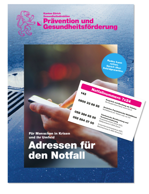 Adressen für den Notfall